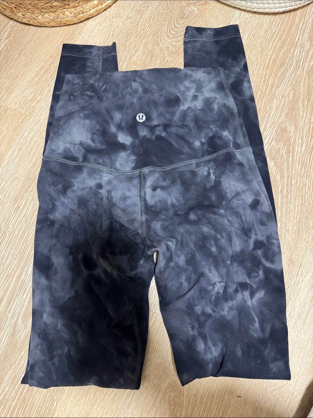 lululemon athletica Black Marble High-Rise Leggings